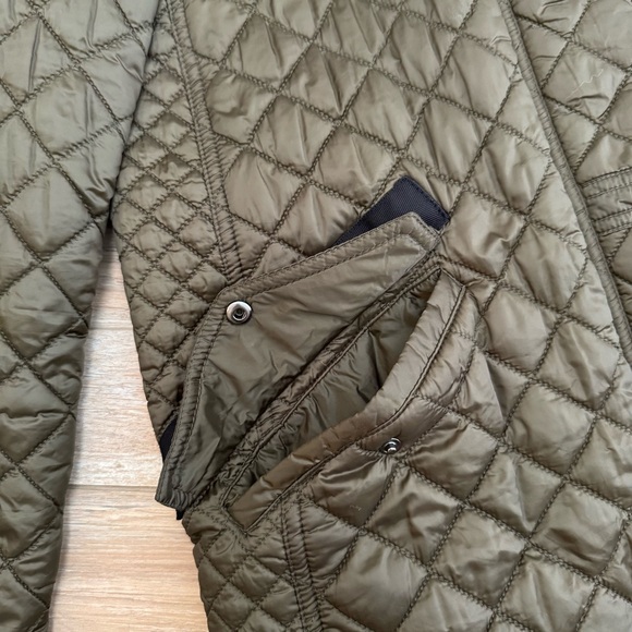 Zara Woman Quilted Olive Puffer Jacket - Picture 8 of 15